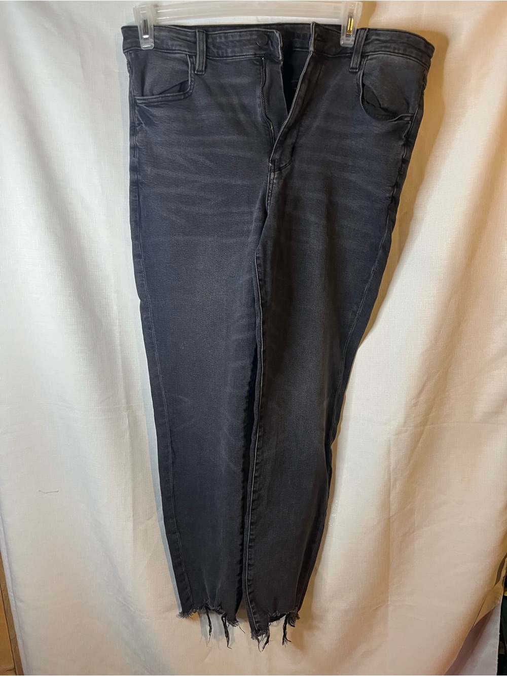 American Eagle Outfitters Black Washed Skinny Jeans 18 LONG